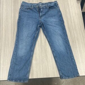 Relaxed Blue Denim Jeans with Classic Fit